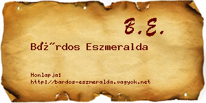 Bárdos Eszmeralda névjegykártya